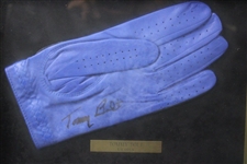 Palmer, Finsterwald, Thomson & Bolt Signed Golf Gloves Display - 1958 Major Champs - Framed JSA ALOA