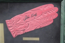 Pavin, Elkington, Crenshaw & Daly Signed Golf Gloves Display - 1995 Major Champs - Framed JSA ALOA