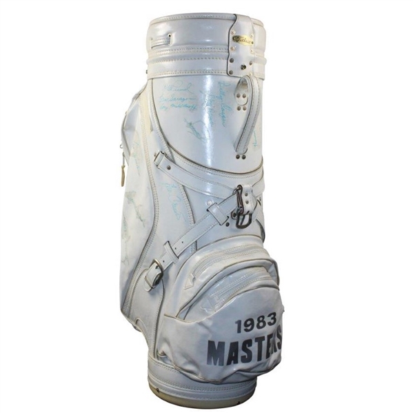 Claude Harmon, Woods, Demaret & other Masters Champs Signed Full Size Golf Bag JSA #YY19492