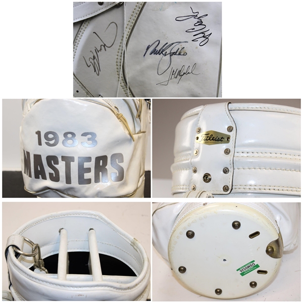 Claude Harmon, Woods, Demaret & other Masters Champs Signed Full Size Golf Bag JSA #YY19492