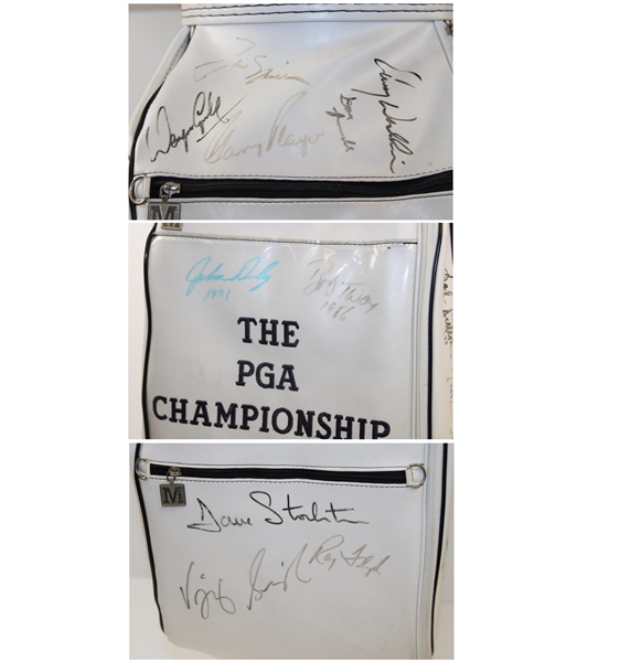PGA Champs Signed F/S Golf Bag Ben Hogan Sarazen Nicklaus Payne Stewart +30 JSA ALOA