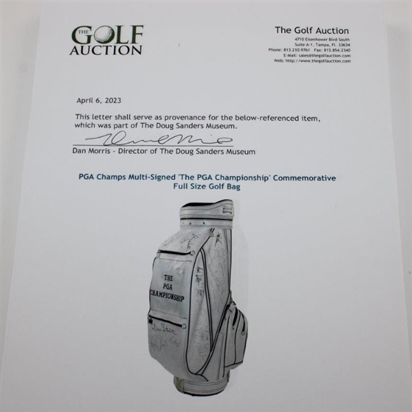 PGA Champs Signed F/S Golf Bag Ben Hogan Sarazen Nicklaus Payne Stewart +30 JSA ALOA