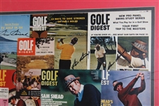 Sam Snead 14x Signed Golf Digest Covers Collage Print - Framed JSA ALOA