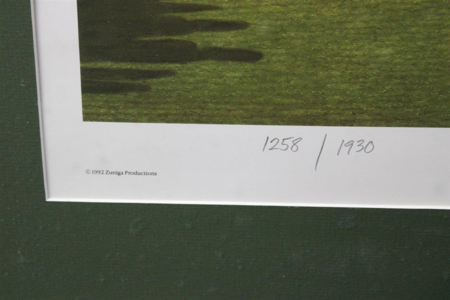 1992 Ltd Ed Bobby Jones 'Grand Slam 1930' Alan Zuniga Print 1258/1930 - Framed