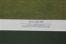1992 Ltd Ed Bobby Jones 'Grand Slam 1930' Alan Zuniga Print 1258/1930 - Framed