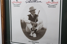 Sam Snead Signed Ltd Ed Grand Champions Tournament Poster 85/200 - Framed JSA ALOA
