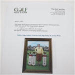 Walter Hagen Major Victories Golf Bags Kathy M. Crosse Print - Framed