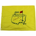 Seve Ballesteros Signed 2001 Masters Embroidered Flag with Years Won JSA ALOA