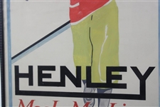 Original Paint and Marker Henley Mesh Marking Golf Ball Advertising Artwork by Rona G. Raymond  - Framed
