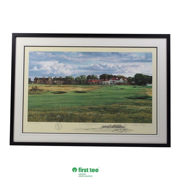 1992 Open Championship Ltd Ed '18th Hole at Muirfield' Hartaugh Print #429/850 - Framed
