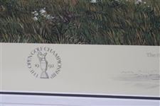 1992 Open Championship Ltd Ed '18th Hole at Muirfield' Hartaugh Print #429/850 - Framed