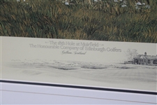 1992 Open Championship Ltd Ed '18th Hole at Muirfield' Hartaugh Print #429/850 - Framed