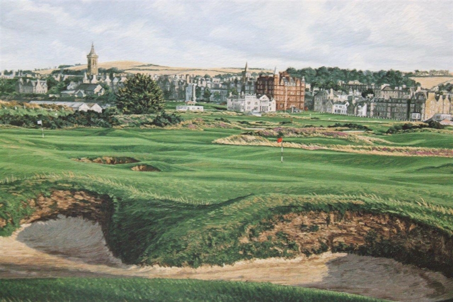 1995 Open Championship Ltd Ed '14th Hole at The Old Course' Hartaugh Print #429/850 - Framed