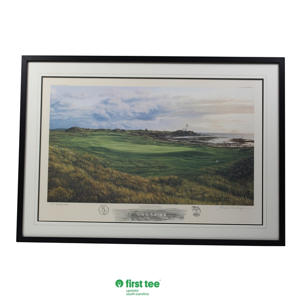 1994 Open Championship Ltd Ed 'The 10th Hole - Turnberry' Hartaugh Print #429/850 - Framed