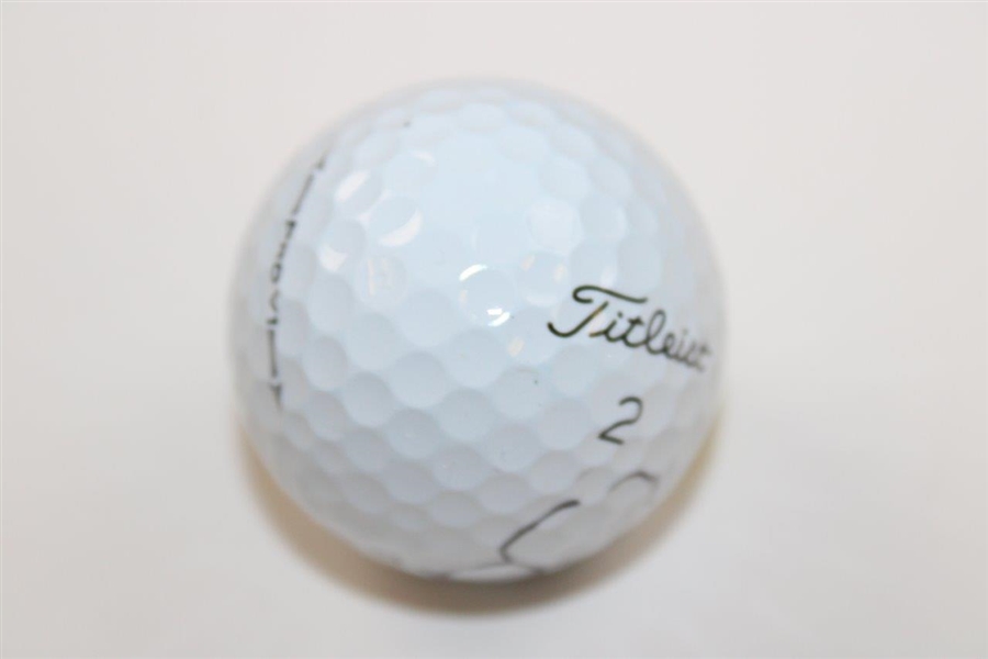 Jordan Spieth Signed Titleist Masters Logo Golf Ball JSA ALOA