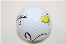 Angel Cabrera Signed Titleist Masters Logo Golf Ball JSA ALOA