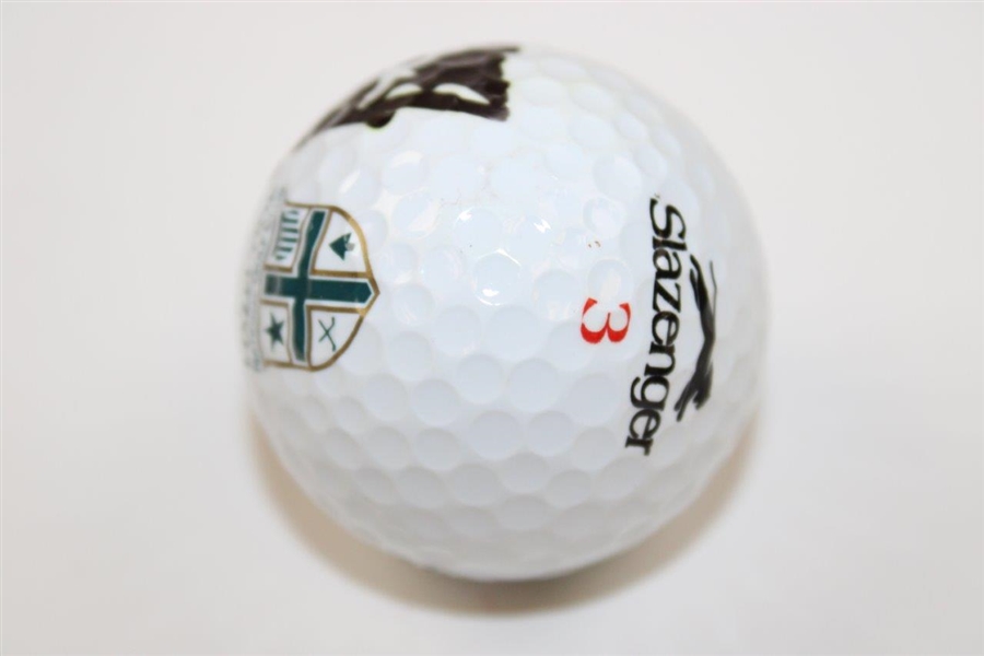 Rich Beem Signed Slazenger Hazeltine National Golf Club Logo Golf Ball JSA ALOA