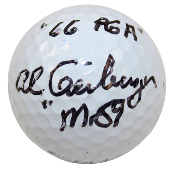 Al Geiberger Mr 59 Signed Titleist Golf Ball with '66 PGA' JSA ALOA