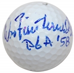 Dow Finsterwald Signed Titleist Logo Golf Ball with PGA 58 JSA ALOA