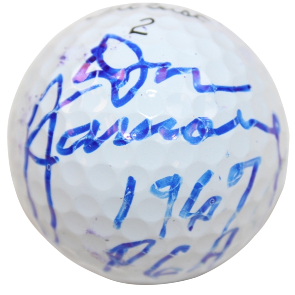 Don January Signed Titleist Logo Golf Ball with '1967 PGA' JSA ALOA