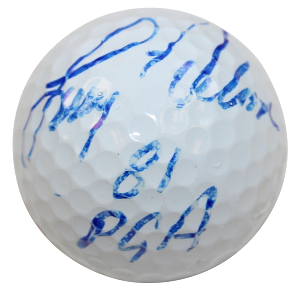 Larry Nelson Signed Titleist Logo Golf Ball with '81 PGA' JSA ALOA