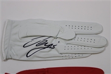 Spanish Masters Champions Seve, Olazabal & Sergio Signed LH White/Red/White Golf Gloves JSA ALOA
