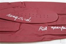 Runyan, Rosburg, Nichols & Five (5) other PGA Championship Winners Signed Gloves JSA ALOA