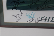 Payne Stewart & Field Signed 1999 The Masters Poster - Framed JSA ALOA