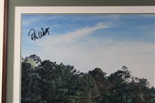 Payne Stewart & Field Signed 1999 The Masters Poster - Framed JSA ALOA