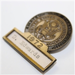 1972 US Amateur at Charlotte CC Contestant Badge - Danny Edwards