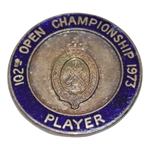 Low Amateur Danny Edwards 1973 The Open at Royal Troon GC Contestant Badge