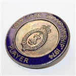 1974 The Open at Royal Lytham & St. Annes Contestant Badge - Danny Edwards