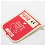 1983 The Masters Tournament Contestant Badge #64 - Danny Edwards