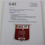 1983 The Masters Tournament Contestant Badge #64 - Danny Edwards