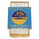1977 PGA Championship at Pebble Beach Contestant Badge/Clip - Danny Edwards