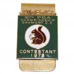1978 PGA Championship at Oakmont CC Contestant Badge/Clip - Danny Edwards