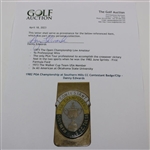 1982 PGA Championship at Southern Hills CC Contestant Badge/Clip - Danny Edwards