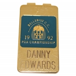 1992 PGA Championship at Bellerive CC Contestant Badge/Clip - Danny Edwards
