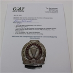 2002 Senior PGA Championship at Firestone CC Contestant Badge/Clip - Danny Edwards