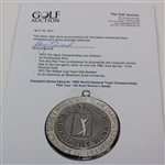 Champion Danny Edwards' 1980 World National Team Championships PGA Tour 10k Gold Winner's Medal