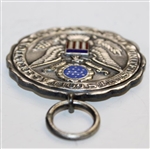 Danny Edwards' 1972 US Open Sectional Low Amateur Sterling USGA Medal - Chicago