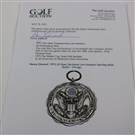 Danny Edwards' 1972 US Open Sectional Low Amateur Sterling USGA Medal - Chicago