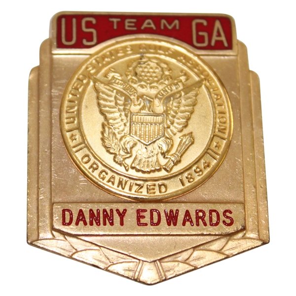 Danny Edwards' USGA The Walker Cup Team Member Badge