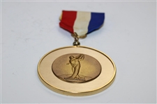 1969 Mid-West Intercollegiate 1st Team Medal with Ribbon Won by Danny Edwards