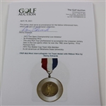 1969 Mid-West Intercollegiate 1st Team Medal with Ribbon Won by Danny Edwards