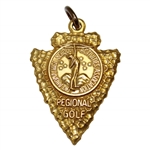 1969 Oklahoma OHSAA Regional Golf Medal Class A Individual 1st Place Arrowhead Medal