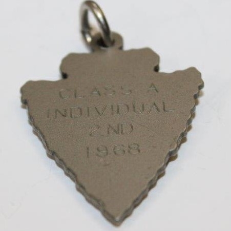 1968 Oklahoma OHSAA Regional Golf Medal Class A Individual 2nd Place Arrowhead Medal