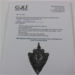 1968 Oklahoma OHSAA Regional Golf Medal Class A Individual 2nd Place Arrowhead Medal
