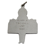 1968 Oklahoma OHSAA State Golf Medal Class A 2-Ball 2nd Place Chief Medal