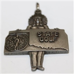 1968 Oklahoma OHSAA State Golf Medal Class A 2-Ball 2nd Place Chief Medal